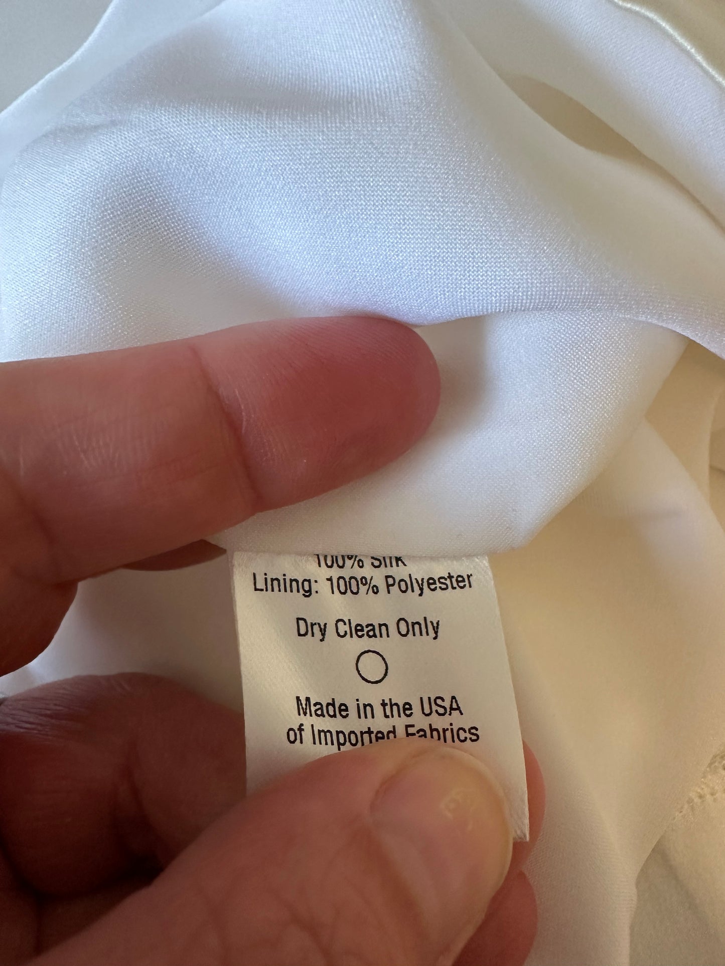 NWT Emerson Fry V Top in Ivory Silk | Size Medium