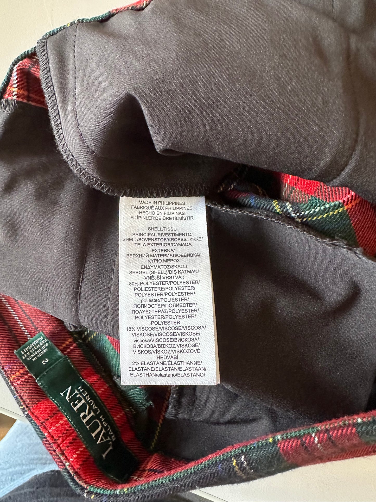 Lauren Ralph Lauren Red Plaid Tartan Trousers | Size 2