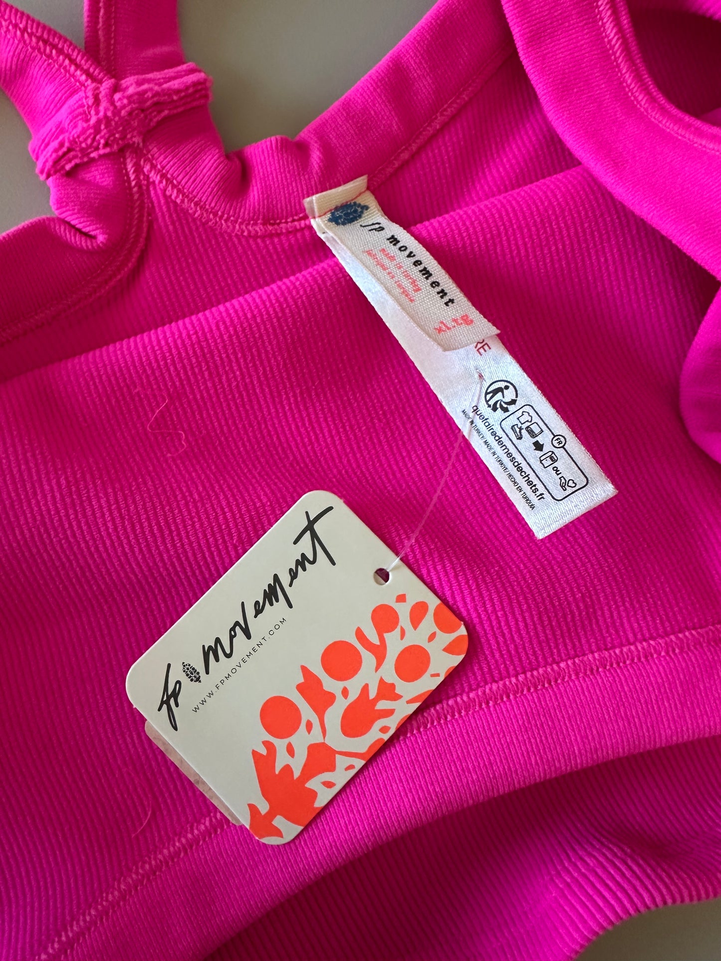 NWT FP Movement by Free People All Clear Cami in Hot Pink | Size XS