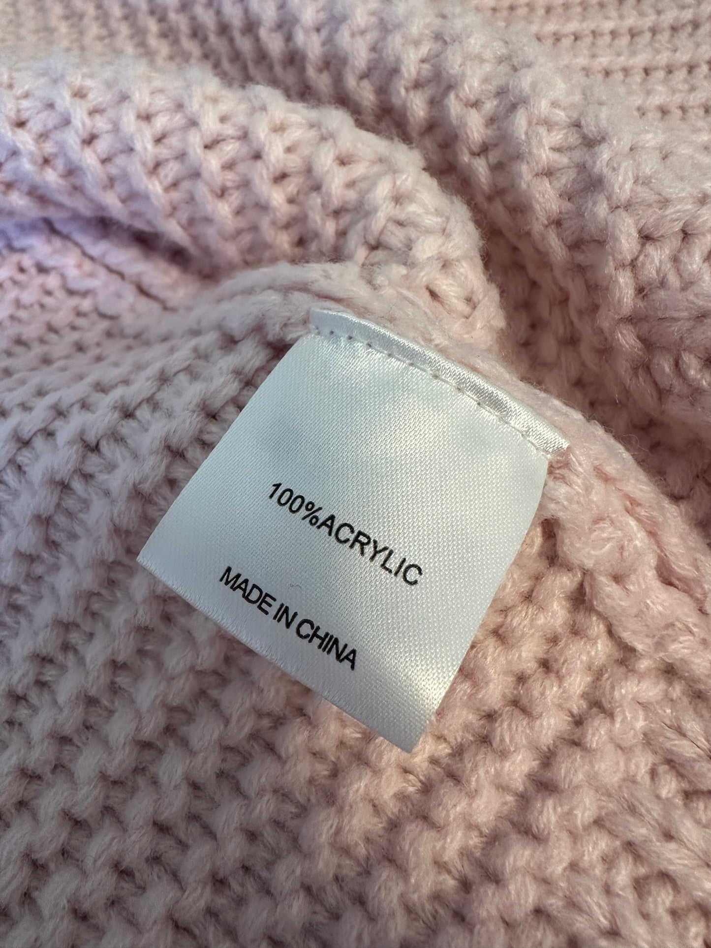 Panache Apparel Apres Ski Oversized Pink Cardigan | Size XL