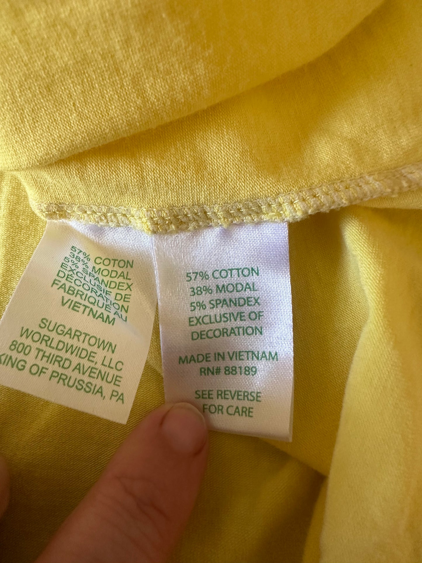 Lilly Pulitzer Ruffle Trim Cotton Tank Top in Yellow | Size Medium