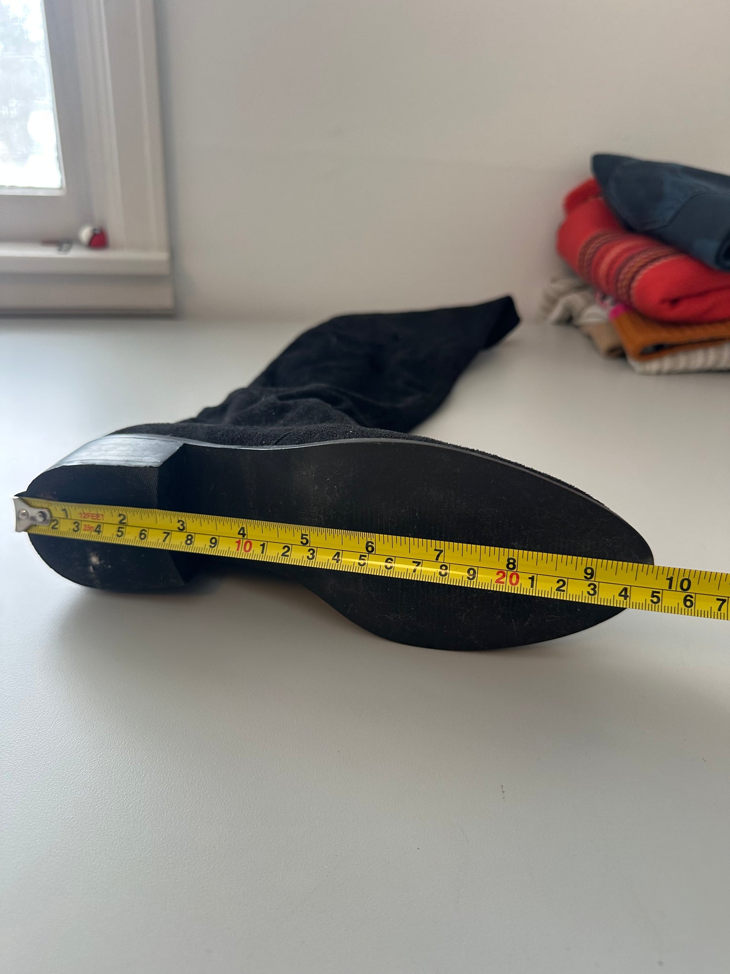 Charles David Black Suede Over the Knee Boots | Size 6