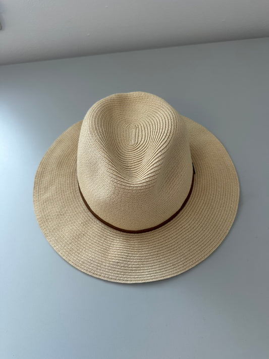 Brixton Wesley Straw Packable Fedora Hat