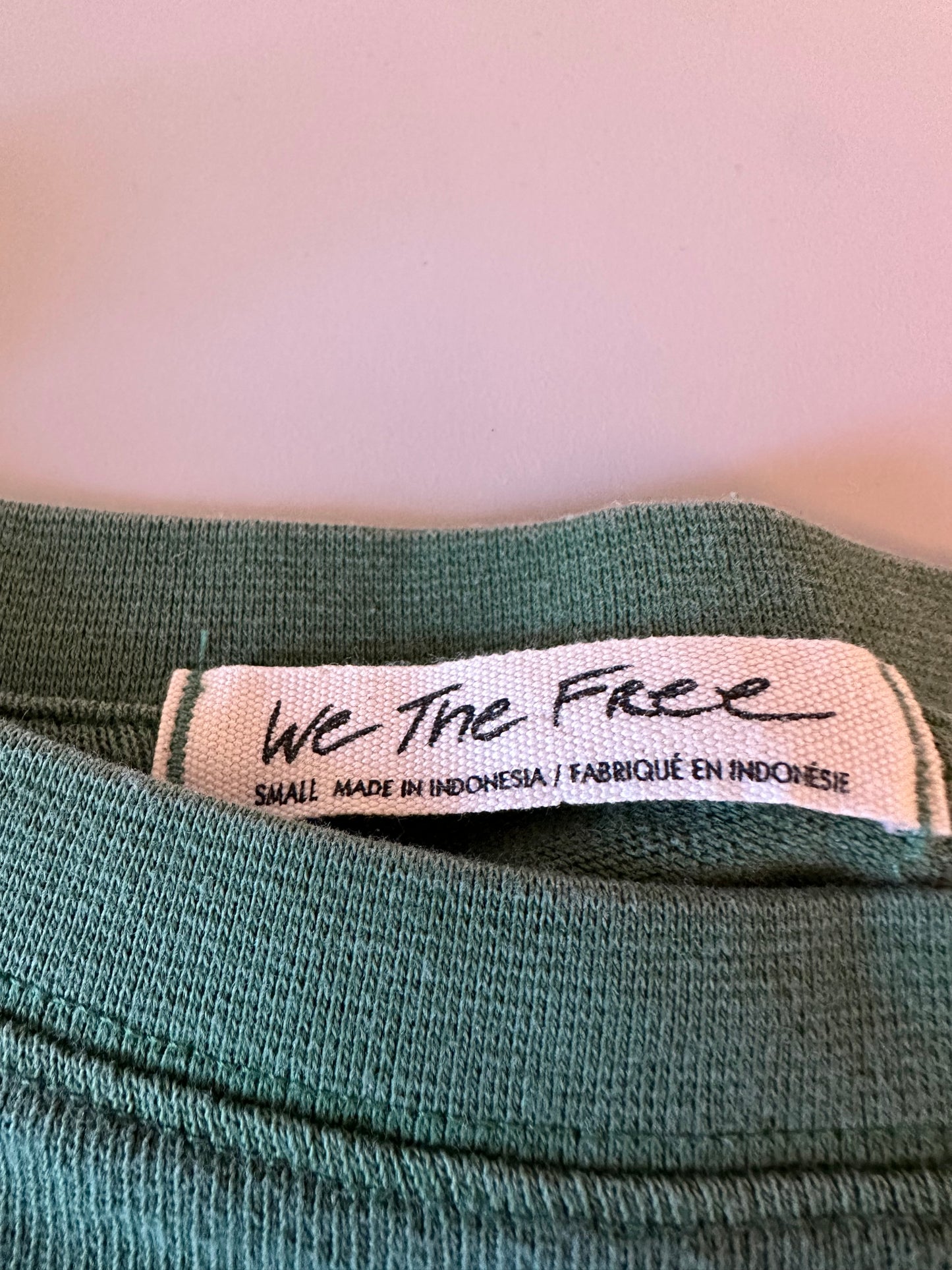 Free People We The Free Oversized Green T-Shirt | Size Small