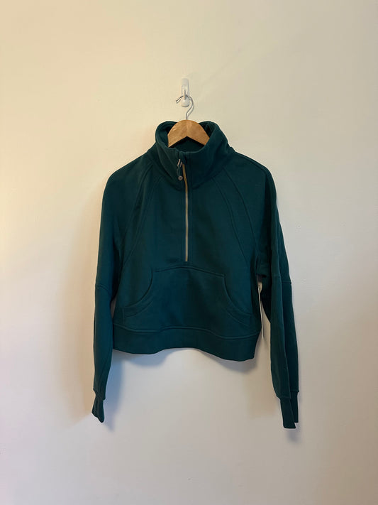 NWT Lululemon Scuba Oversized Funnel Neck Half Zip in Storm Teal | Size XS/Small