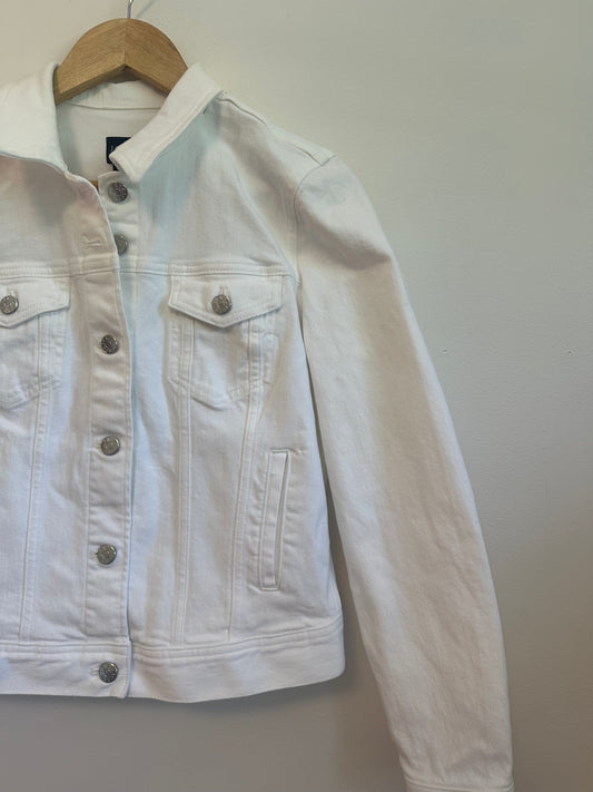 NWT J. Crew Relaxed Fit Denim Jean Jacket in White | Size XS