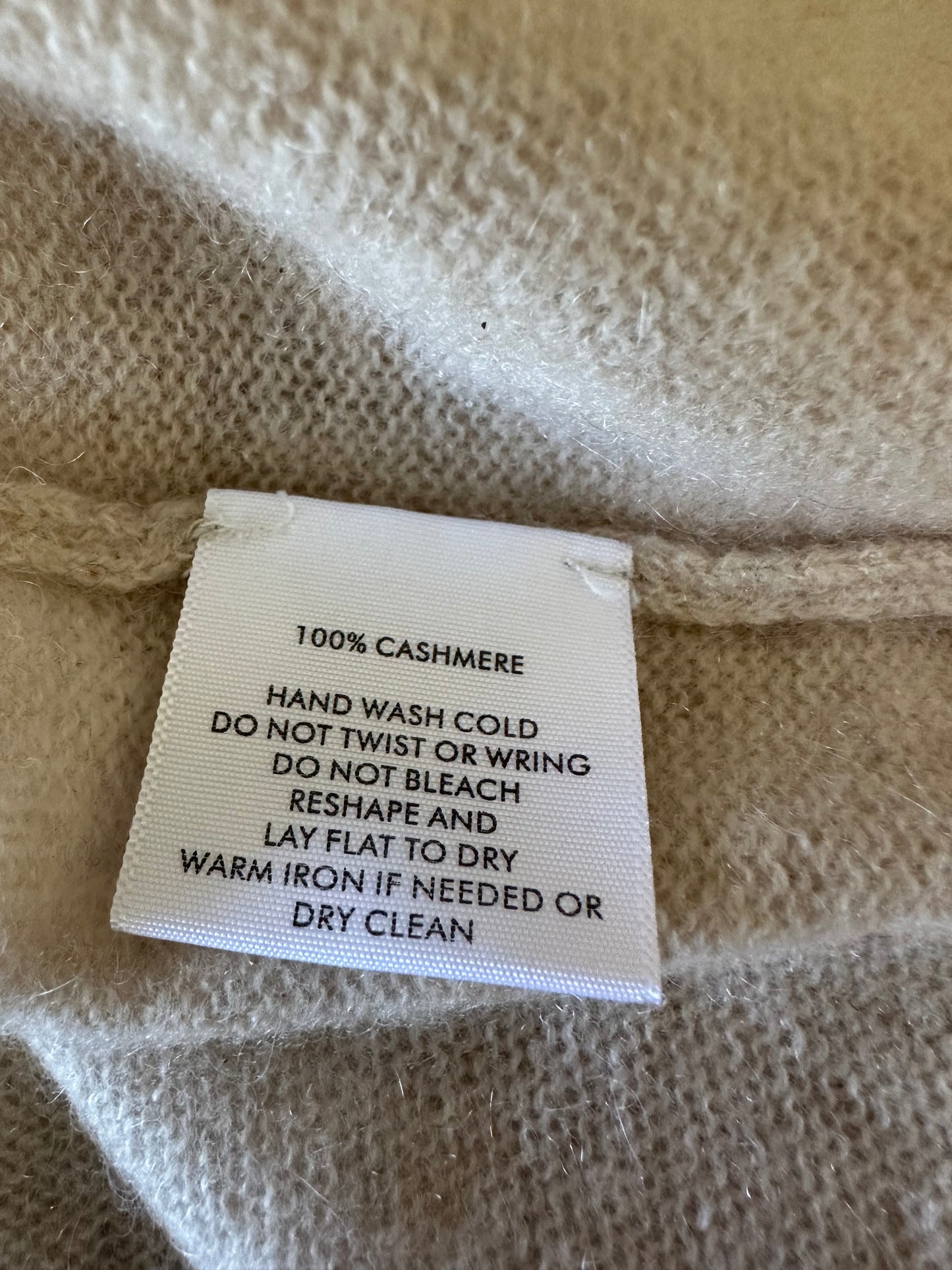 NWT White + Warren Cashmere Ruched Back Cardigan in Oatmeal Heather | Size XS