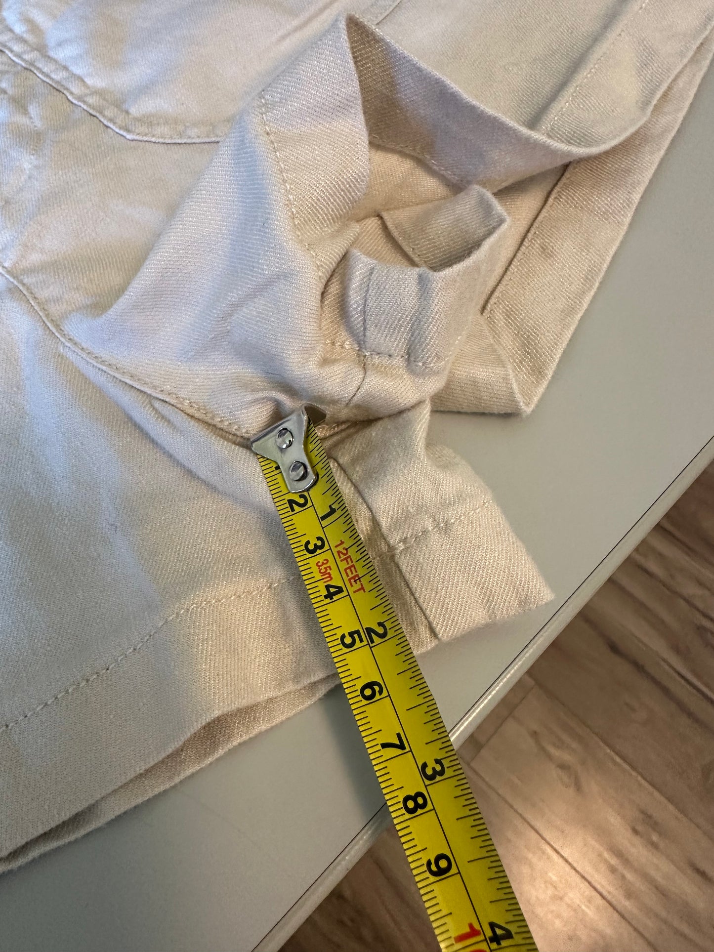 Anthropologie Colette Linen Blend High-Rise Shorts by Maeve in Beige | Size 31