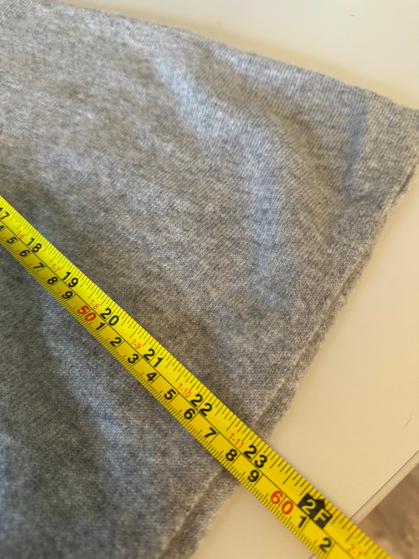 Vince Cashmere Cowl Neck Short Sleeve Gray Sweater | Size XS