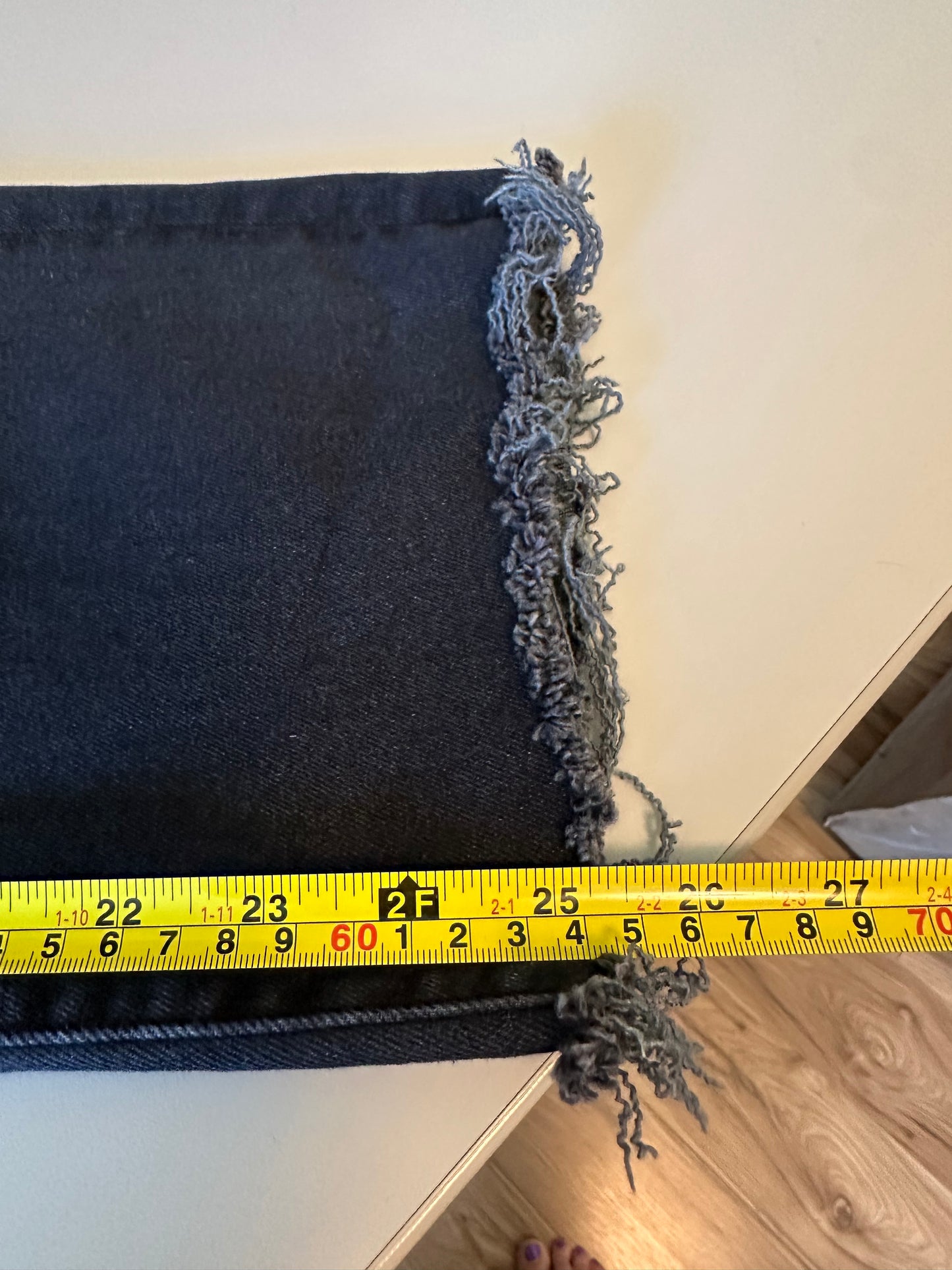Mother Denim Patch Pocket Wide Leg Black Jeans | Size 26