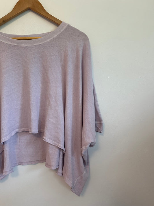 NWT Free People We The Free Flowy Lavender Pale Purple T-Shirt | Size Small
