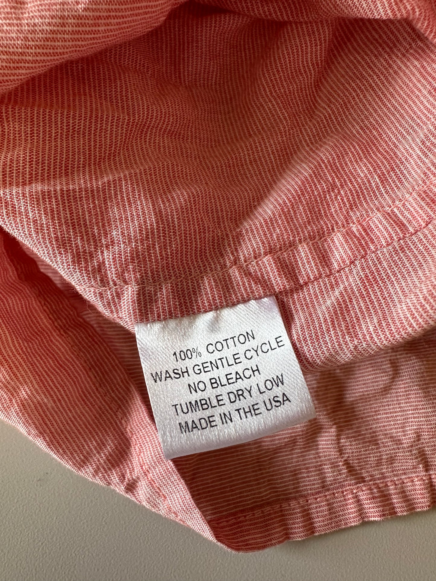 NWT American Colors by Alex Lehr Popover Blouse in Faded Red | Size XS