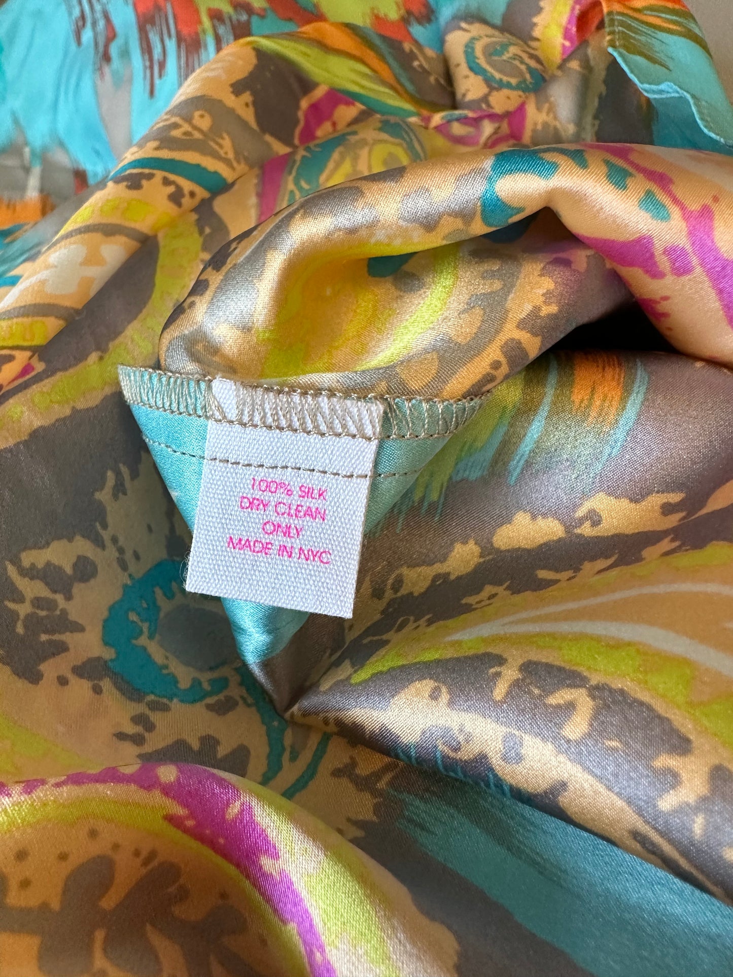 Alice and Trixie Fontaine Print Silk Maxi Dress | Size XS