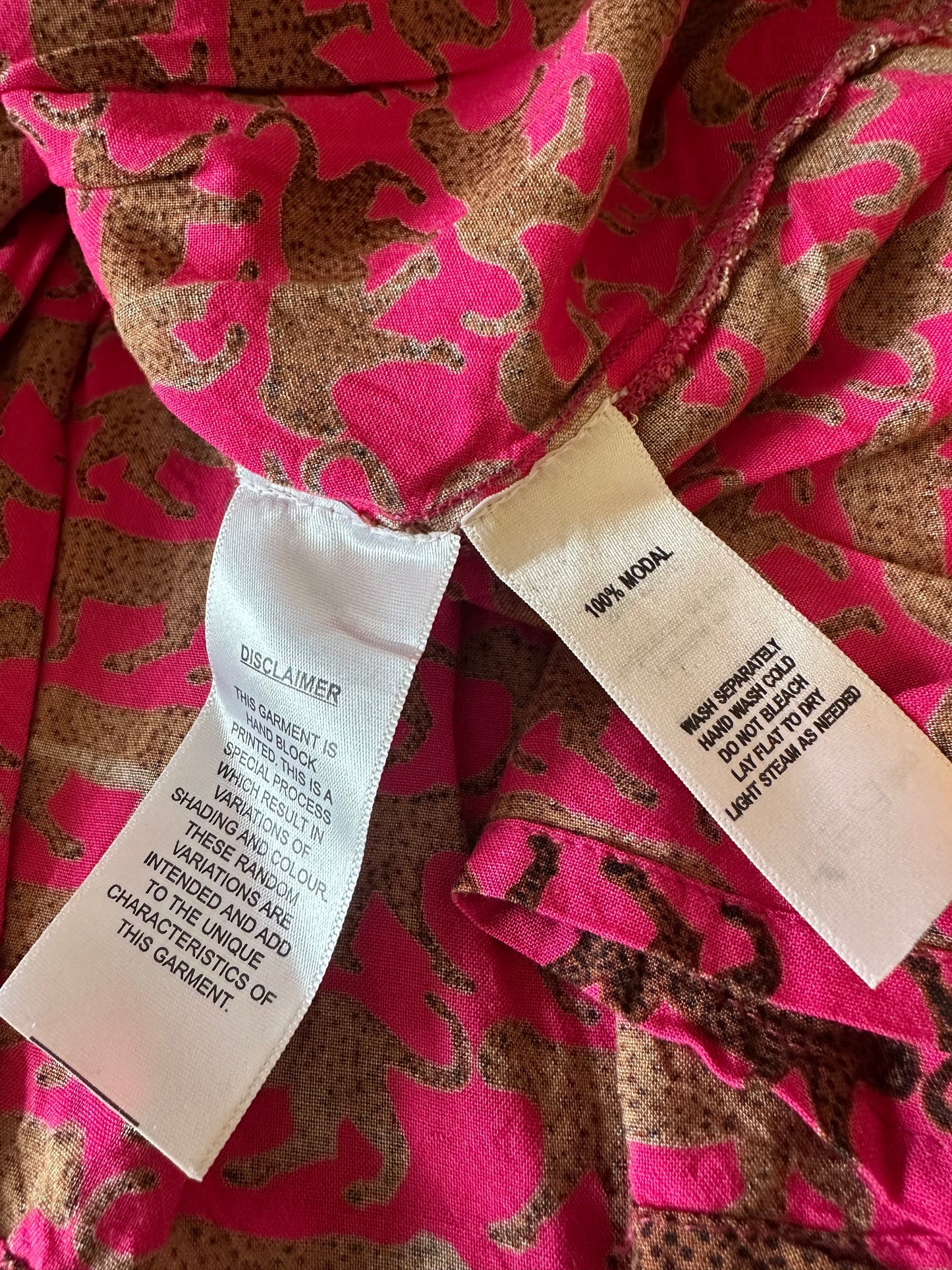 Emerson Fry India Summer Dress in Pink Cheetah | Size XS/S