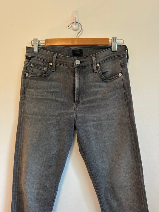 Citizens of Humanity Rocket Crop Mid Rise Skinny Gray Jeans | Size 27