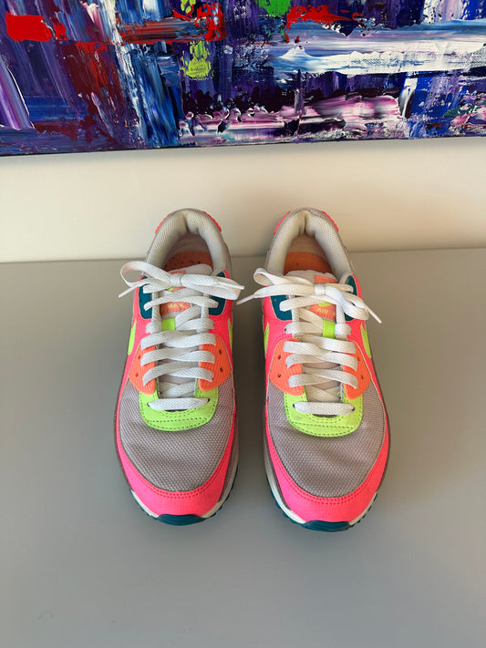 Nike Air Max 90 Highlight Volt Pink Sneakers | Size 9