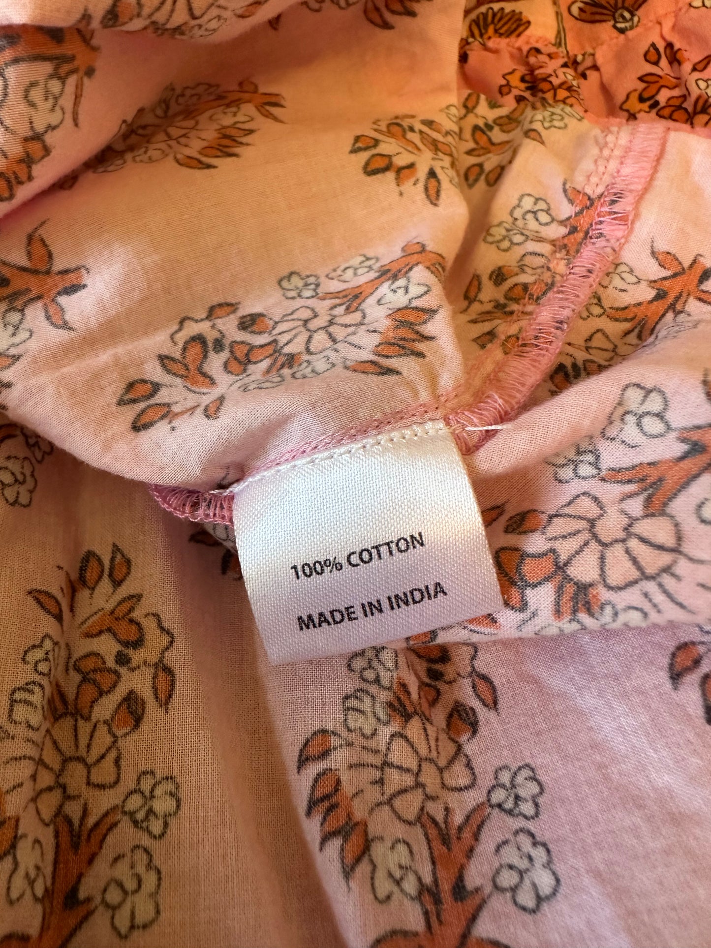 Tuckernuck Pink Cotton Tiered Ruffle Cotton Midi Dress | Size XL