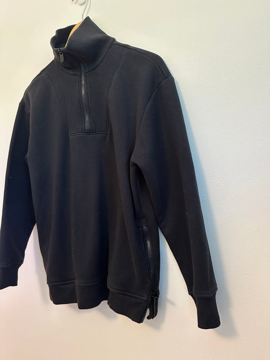 Athleta Black Mock Neck Sweatshirt | Size Small