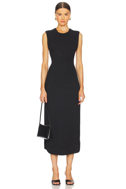 NWT Free People Eventide Midi Dress in Black | Size Large