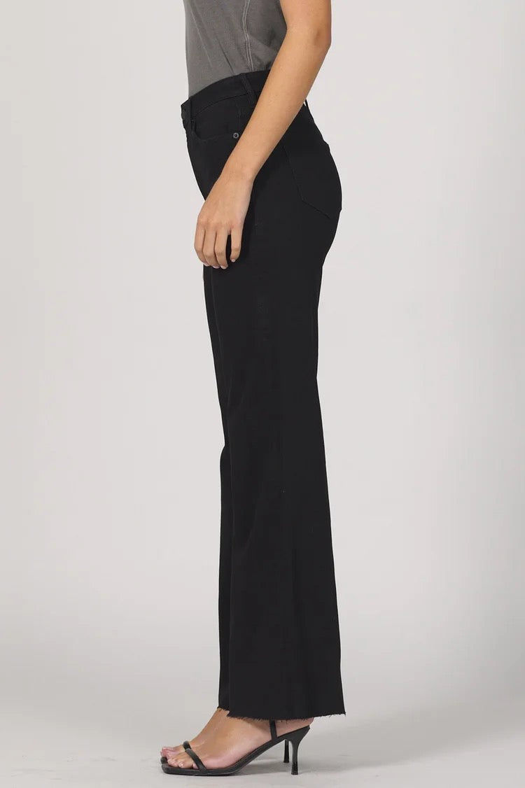 NWT Dear John Denim Fiona Wide Leg Black Jeans | Size 32