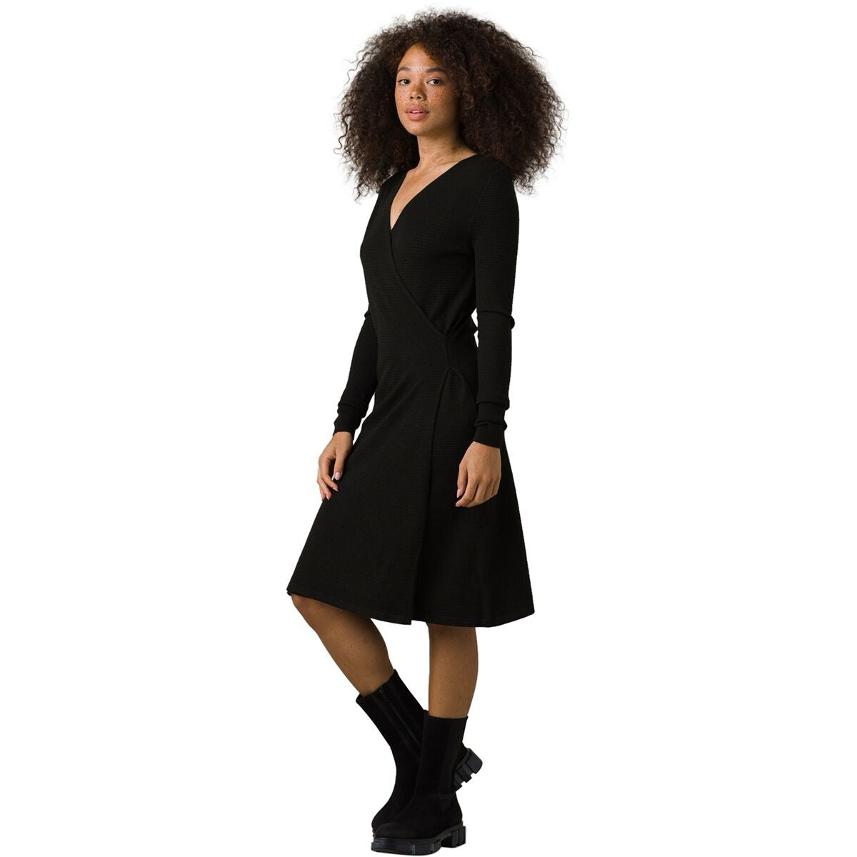 Prana Bryce Bluff Dress in Charcoal Gray Knit | Size Small