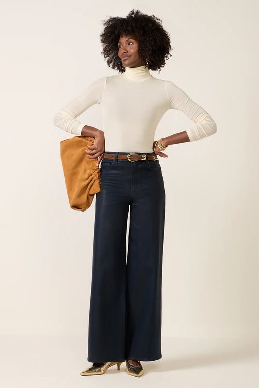 NWT Agolde Pascale Turtleneck in Oatmilk | Size Small