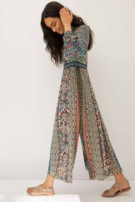 NWT Anthropologie We Select Dresses Bhanuni by Jyoti Patterned Maxi Dress Size 2