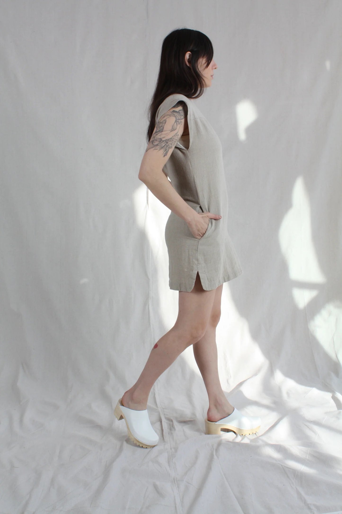 Rachel Comey Frankfurt Linen Mini Dress in Natural | Size 4