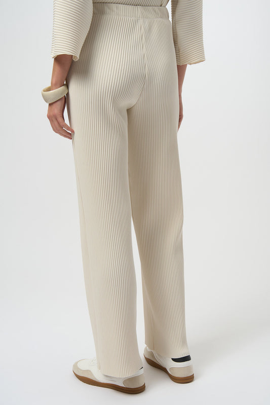 NWT Joseph Ribkoff Pleated Wide-Leg Pants in Birch | Size 6
