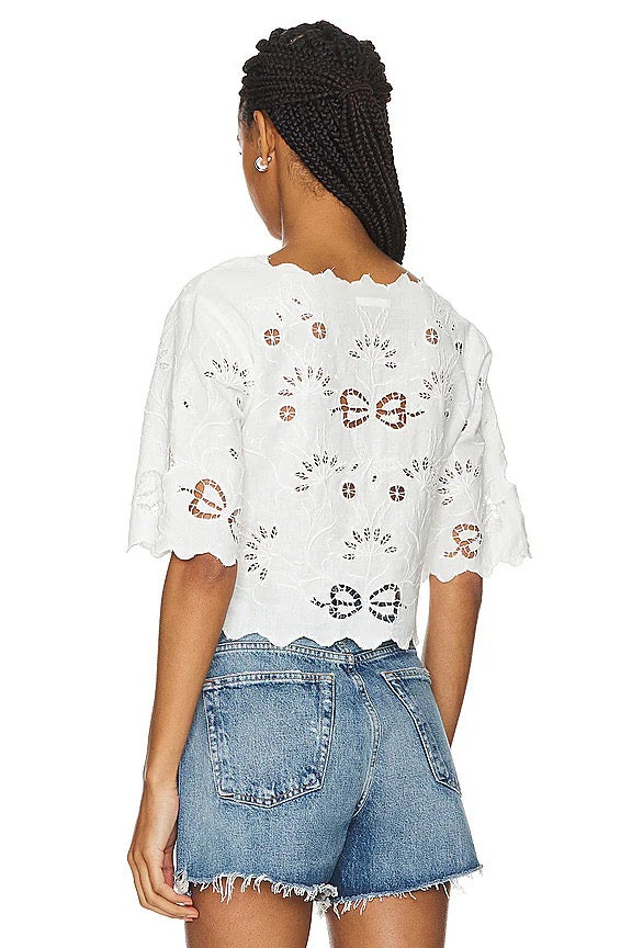 Mother The Social Butterfly Top in Take A Bow | Size XS