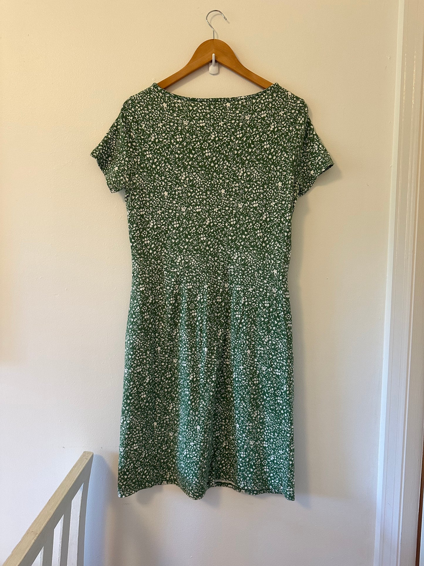 Boden Green Floral Dress - Size 10