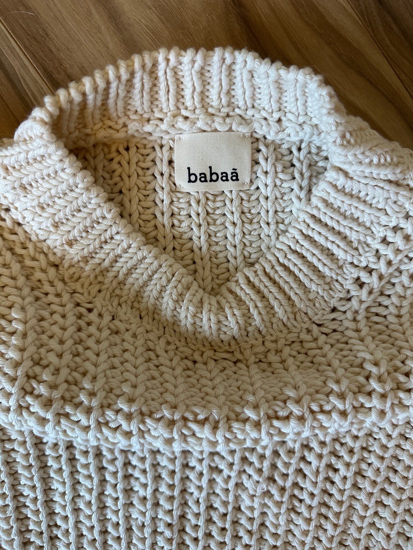 Babaa No18 Jumper Sweater in Natural - Size Small