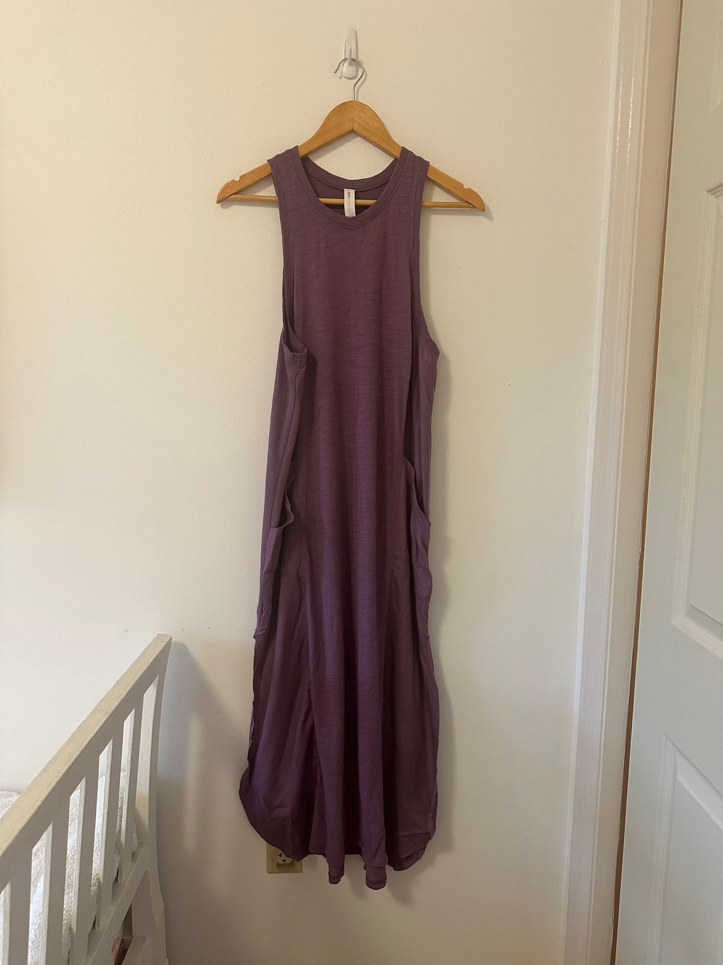 Daily Practice by Anthropologie Relaxed Midi Dress in Violet - Size Small
