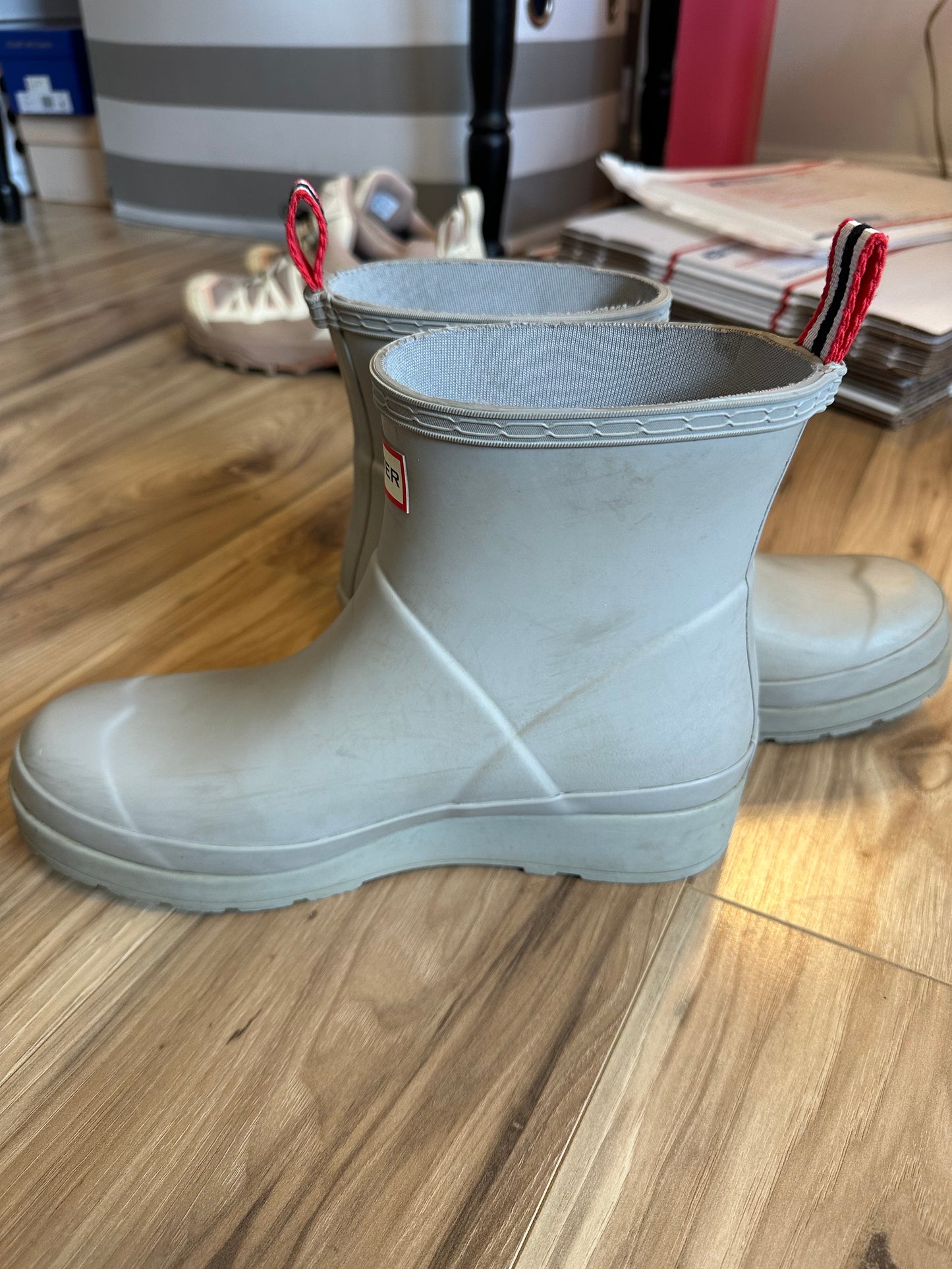 Hunter Women's Original Play Short Rain Boots in Gray - Size UK 6 / US 8