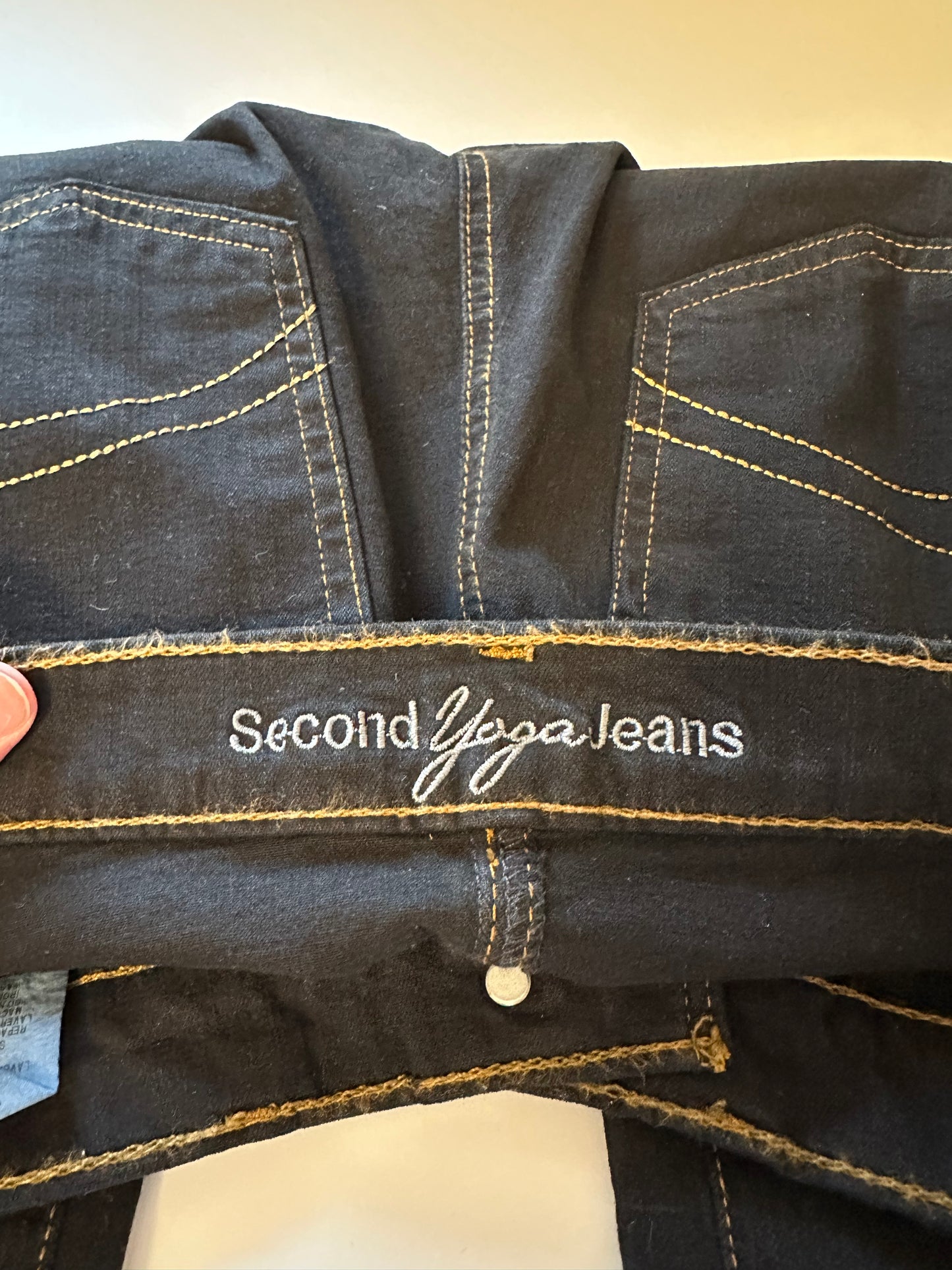 Yoga Jeans Black Flare Stretch Jeans for Women | Size 27