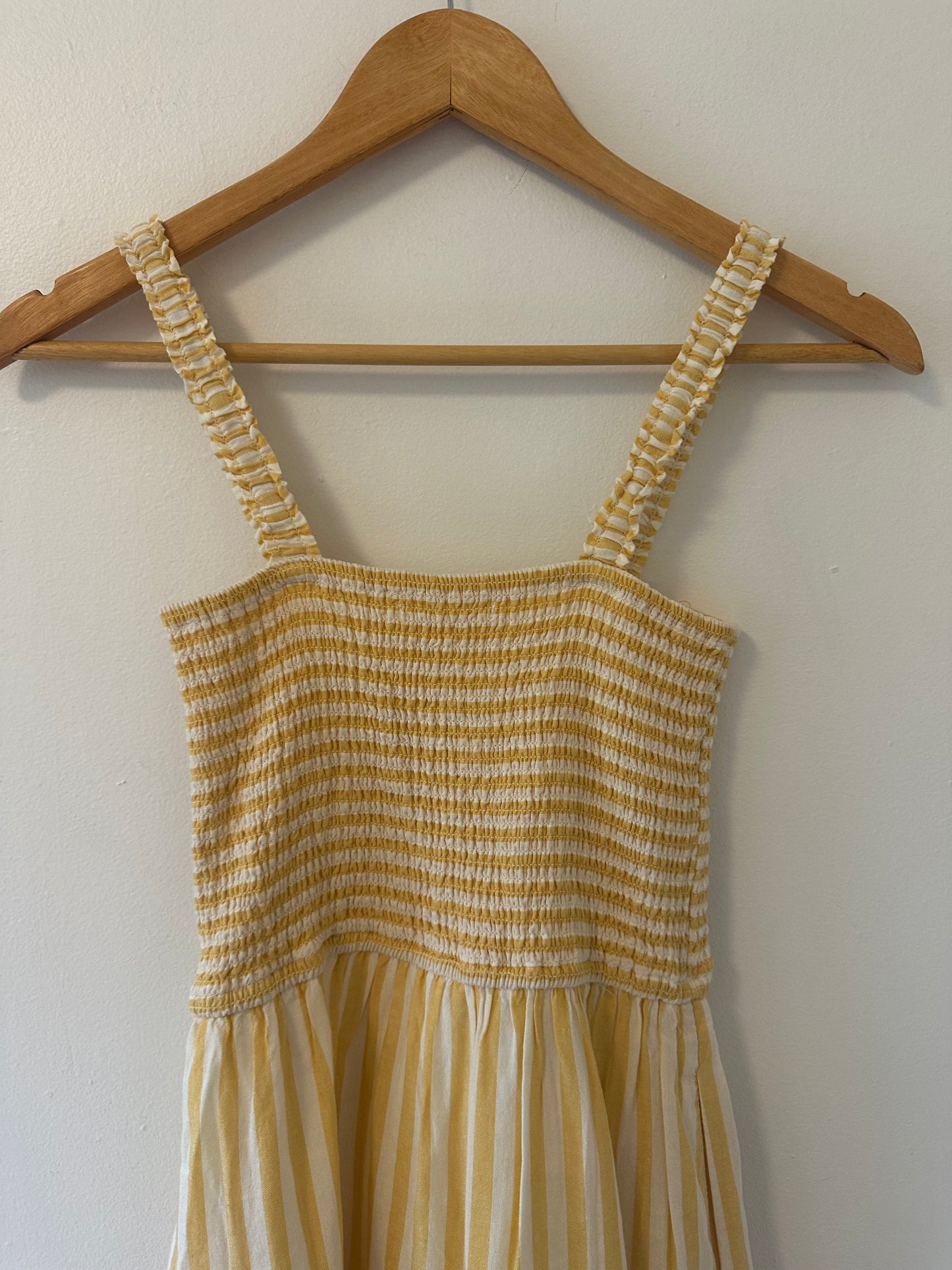 Marine Layer Seline Striped Yellow Maxi Dress - Size XS