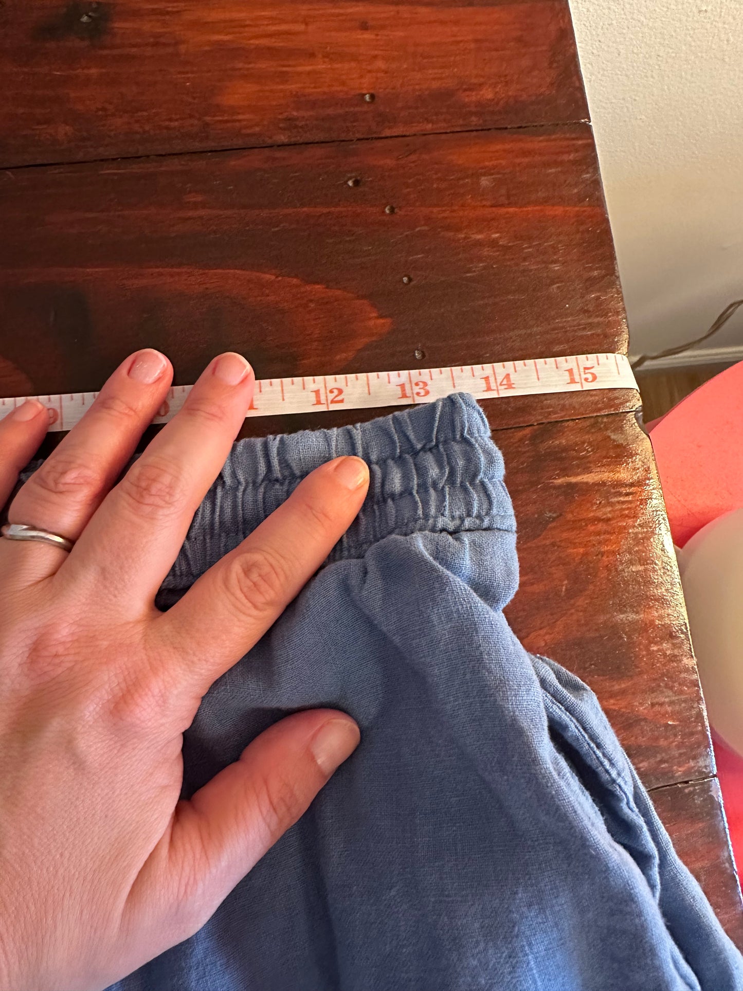 C&C California Blue Linen Shorts Size Medium