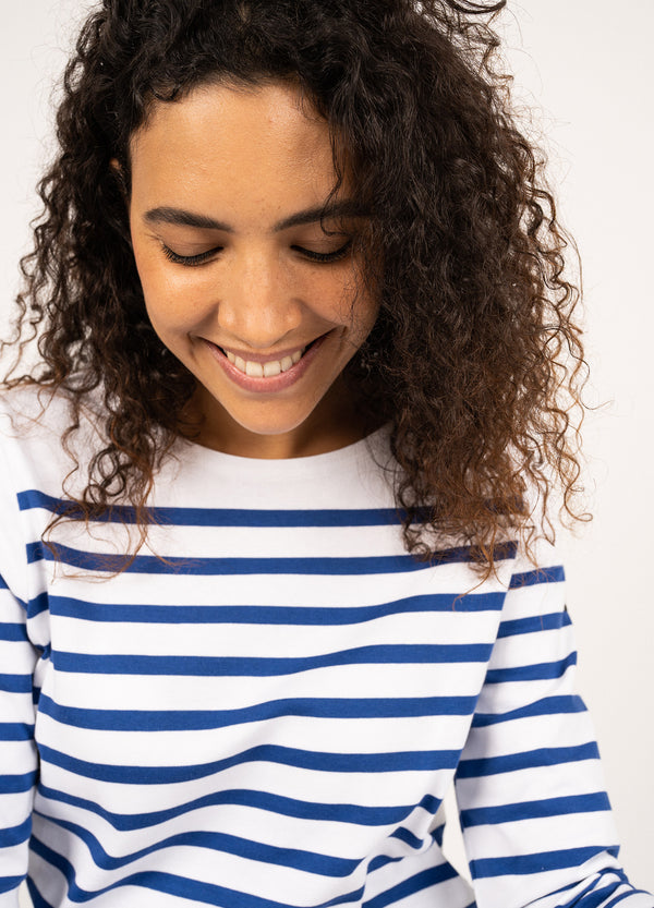 Saint James Authentic Naval Women’s Striped Sailor Shirt Size 8