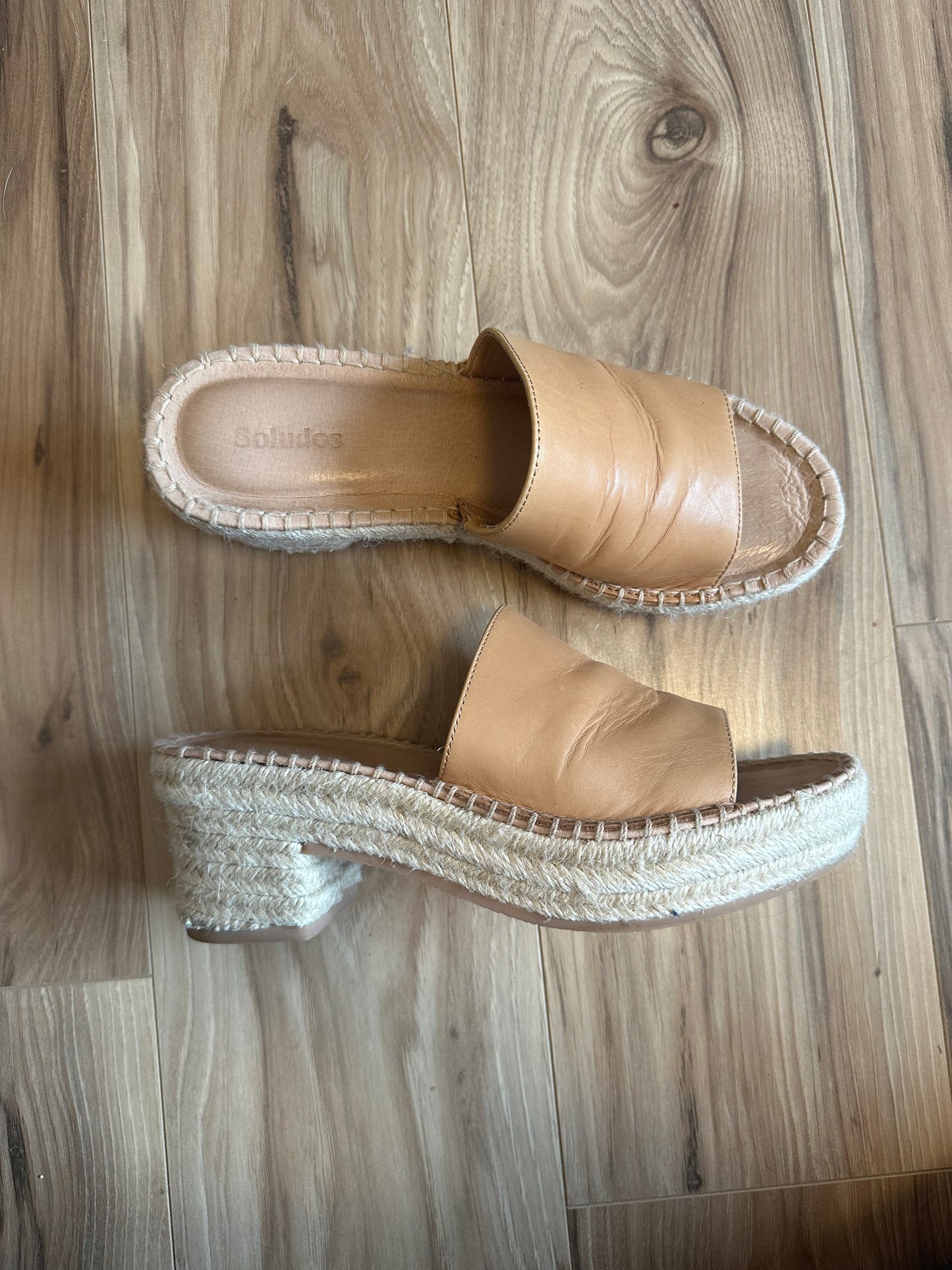 Soludos Laguna Leather Sandals Size 7