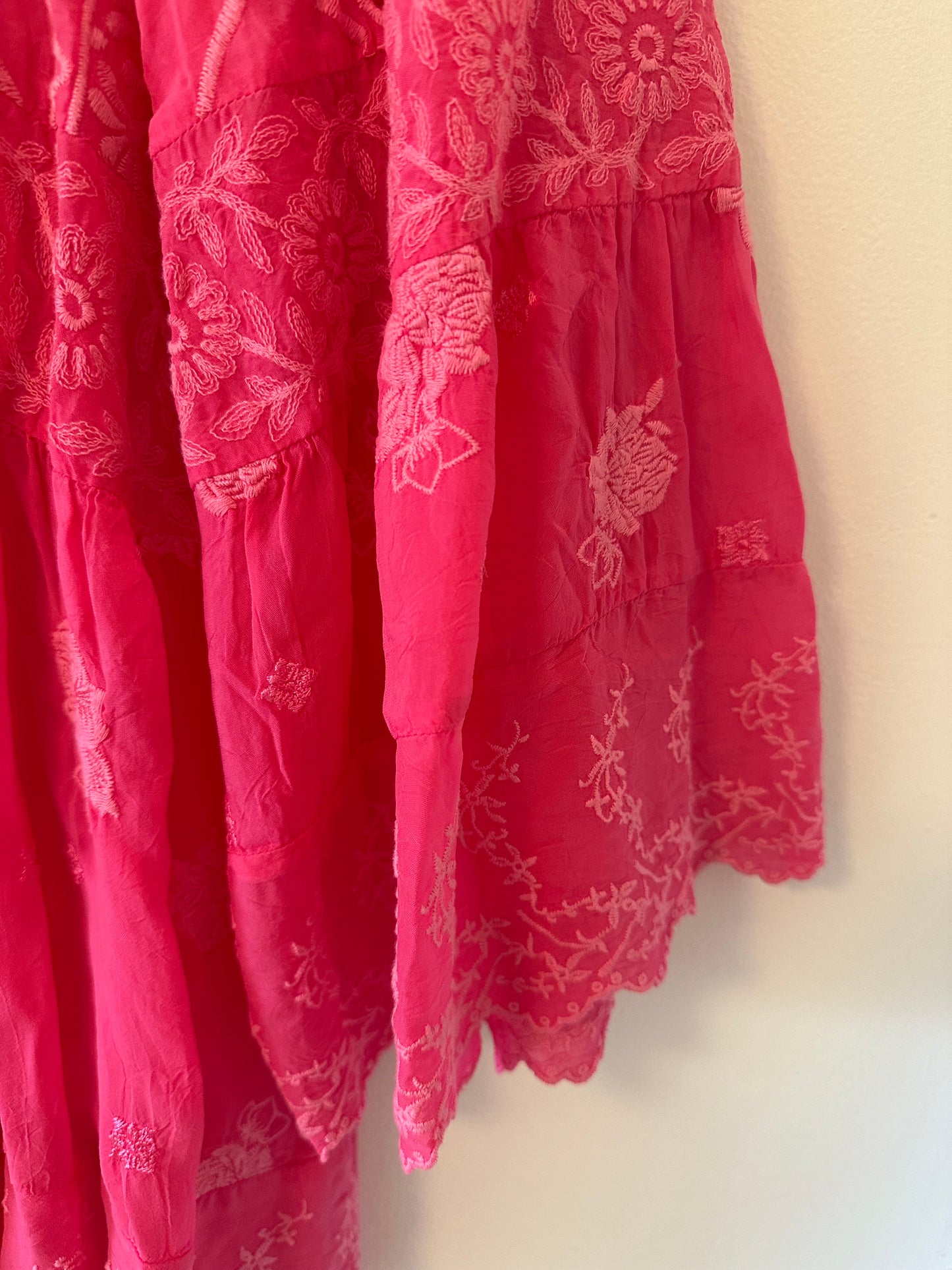 NWT Johnny Was Odette Blouse in Raspberry Sorbet - Size Large