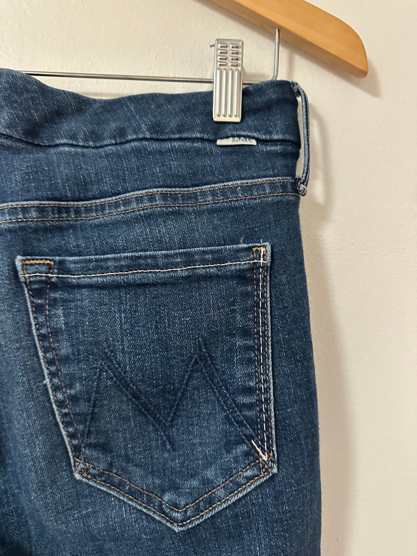 Mother Denim The Looker Ankle Fray Jeans In Hot Springs Wash | Size 29