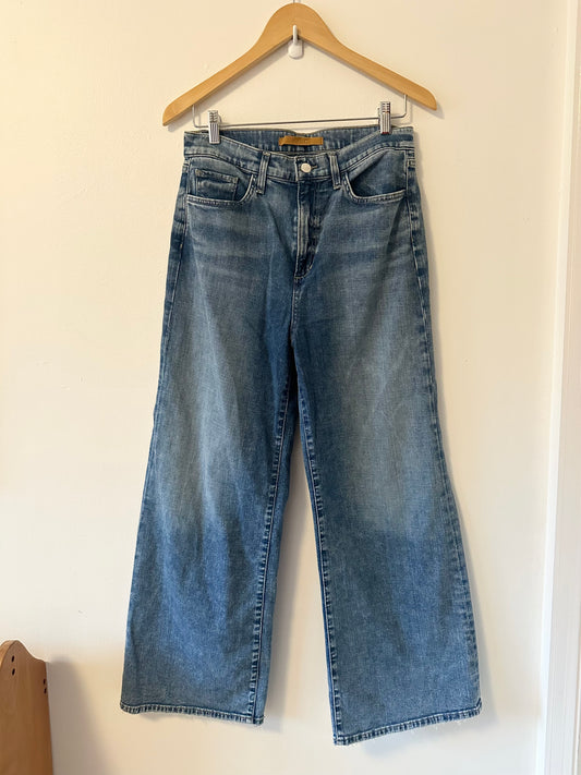 Joe's Jeans The Mia High Rise Ankle Wide Leg Jeans in Live It Up | Size 29