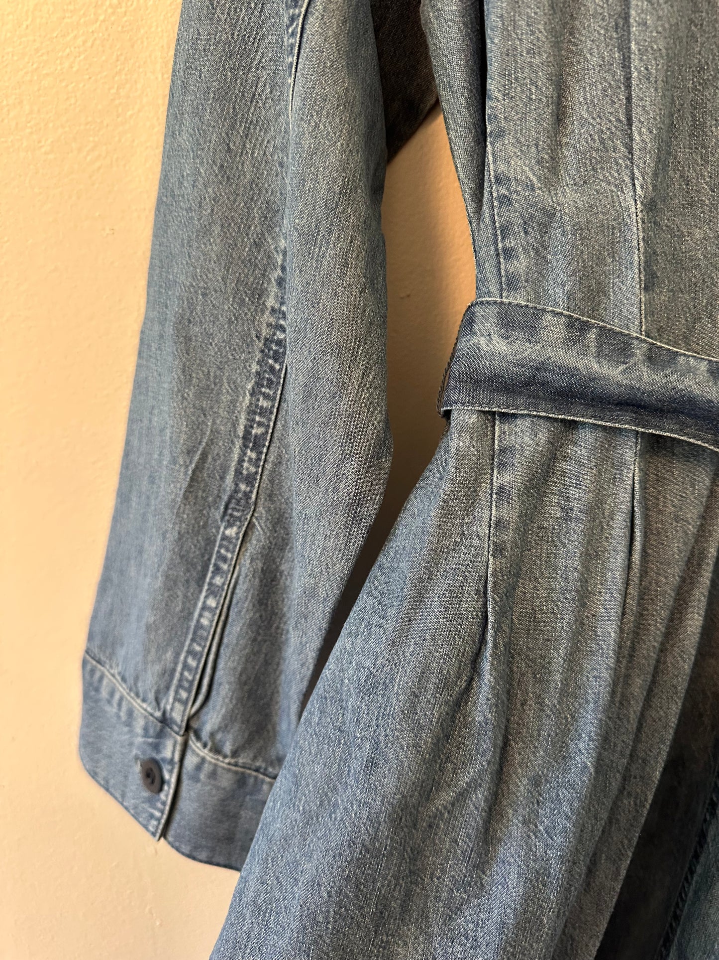 NWT Madewell Tie-Waist Shirtdress: TENCEL™ Denim Edition - Size 10