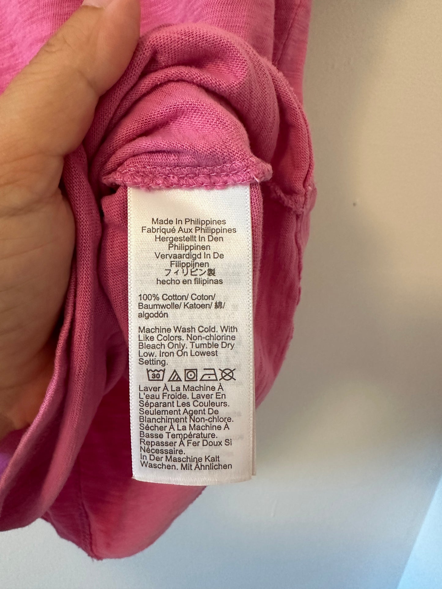 J. Crew Pink Women's Girlfriend Style Cotton T-Shirt - Size Small