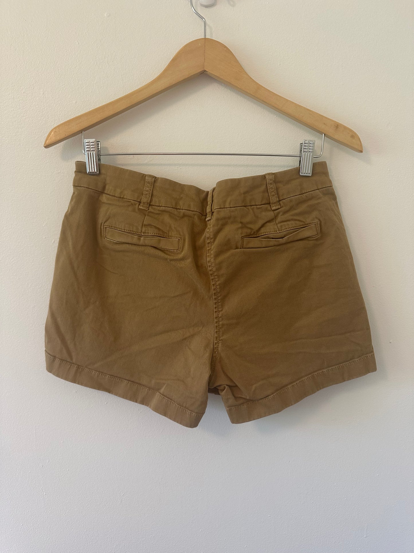 J. Crew Classic Tan Women's Chino Shorts - Size 8