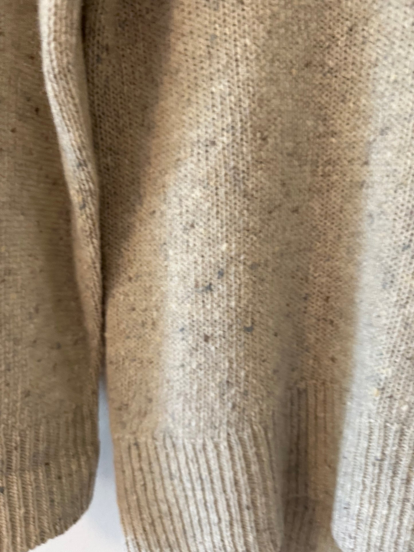 Margaret O’Leary Oatmeal Marled Turtleneck Sweater - Size Small