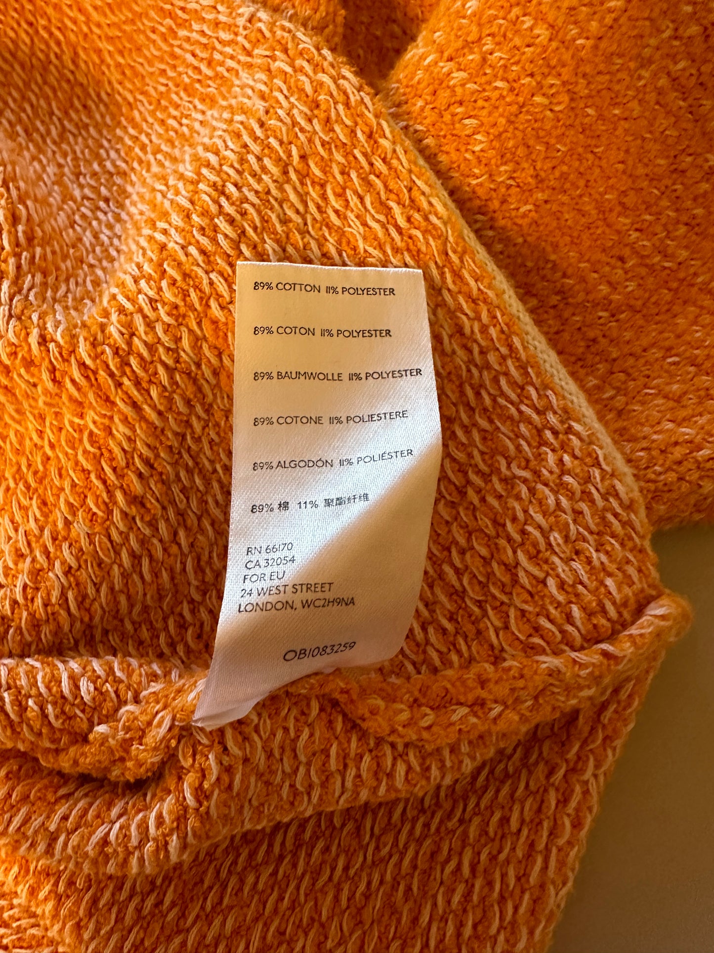 Free People Bardot Orange Oversized Sweater | Size XS