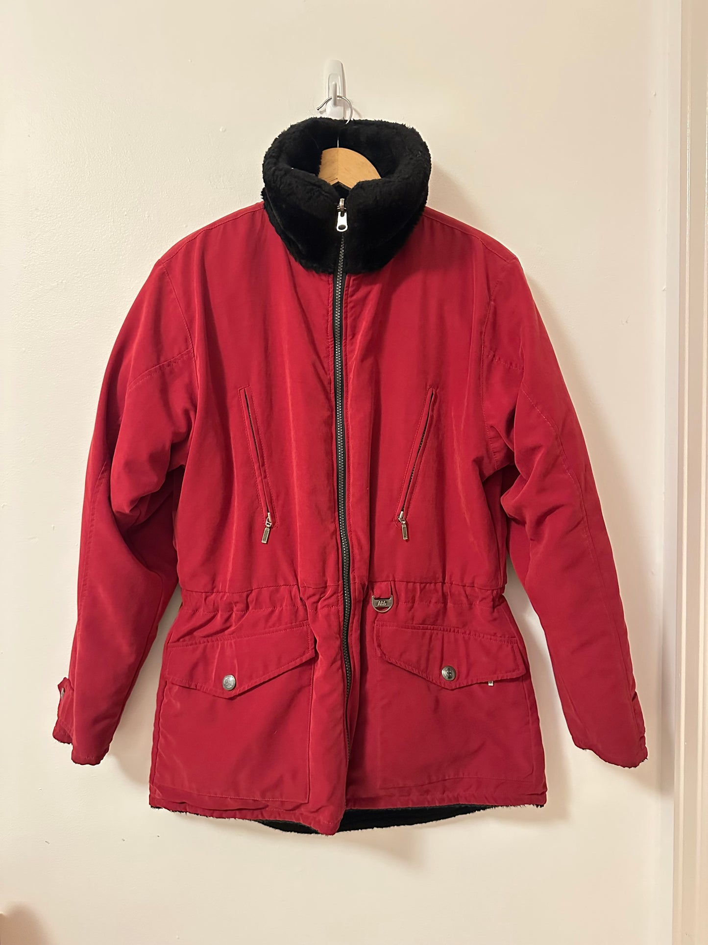 NILS Vintage Women's Red Ski Reversible Jacket
