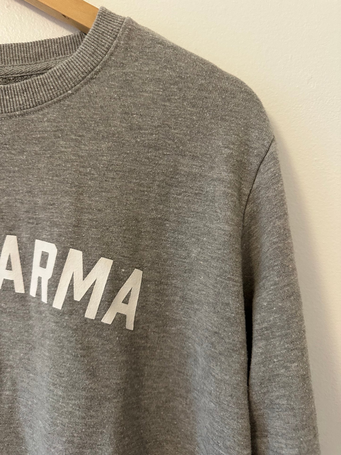Spiritual Gangster Gray 'Good Karma' Sweatshirt Size Medium