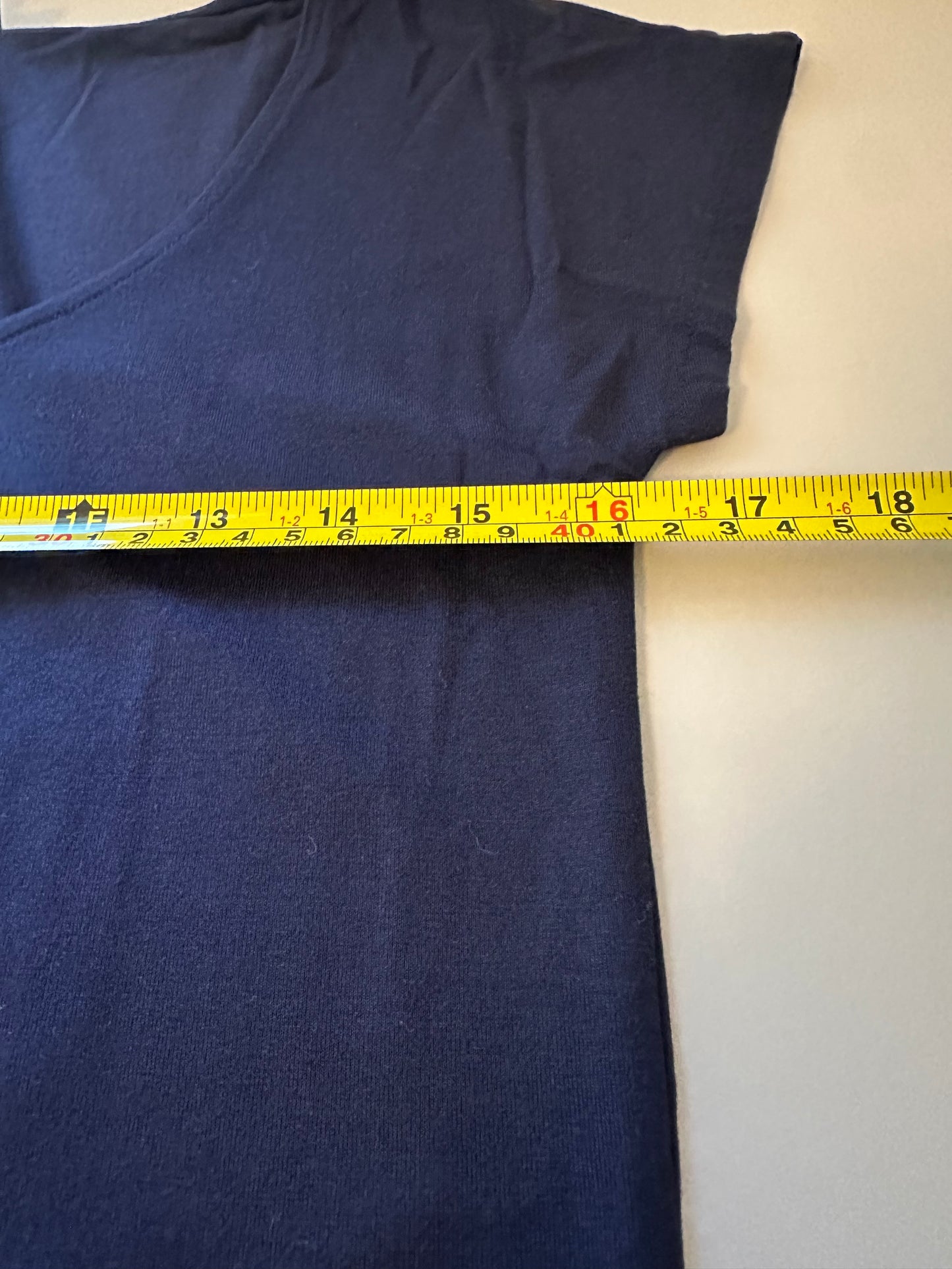 J. Crew NWT Dark Blue Short Sleeve Ballet Neck Tee | Size Medium